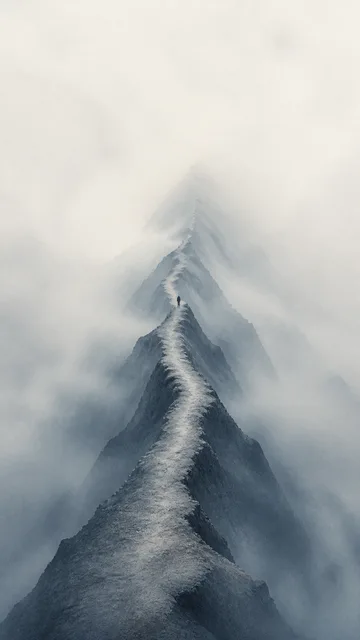 The path goes into the cloud. So we went into the cloud.
