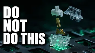 Do NOT take apart a keyboard switch. Here is me taking apart 87 keyboard switches.