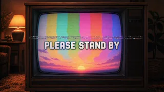 The sign-off card that played a sunrise instead of colour bars