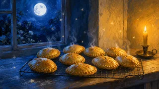 leaving pies on the windowsill for whoever needs them